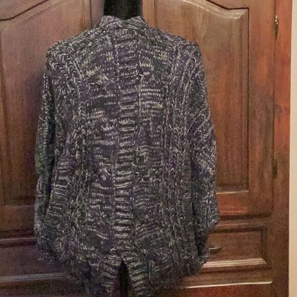 Tobi Navy/ White Open Cardigan - Picture 2 of 4